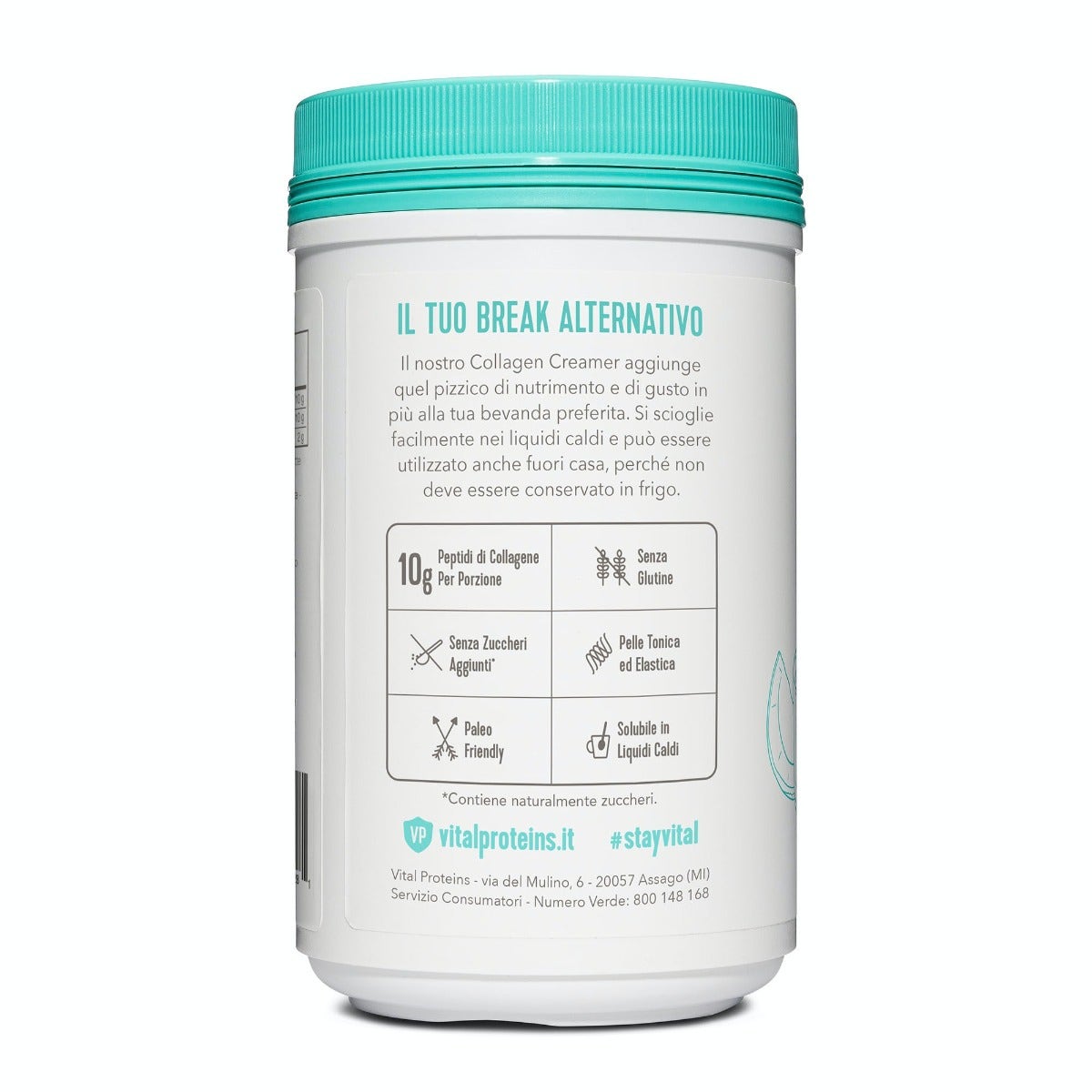 Crème au collagène Vital Proteins à la noix de coco 293 g