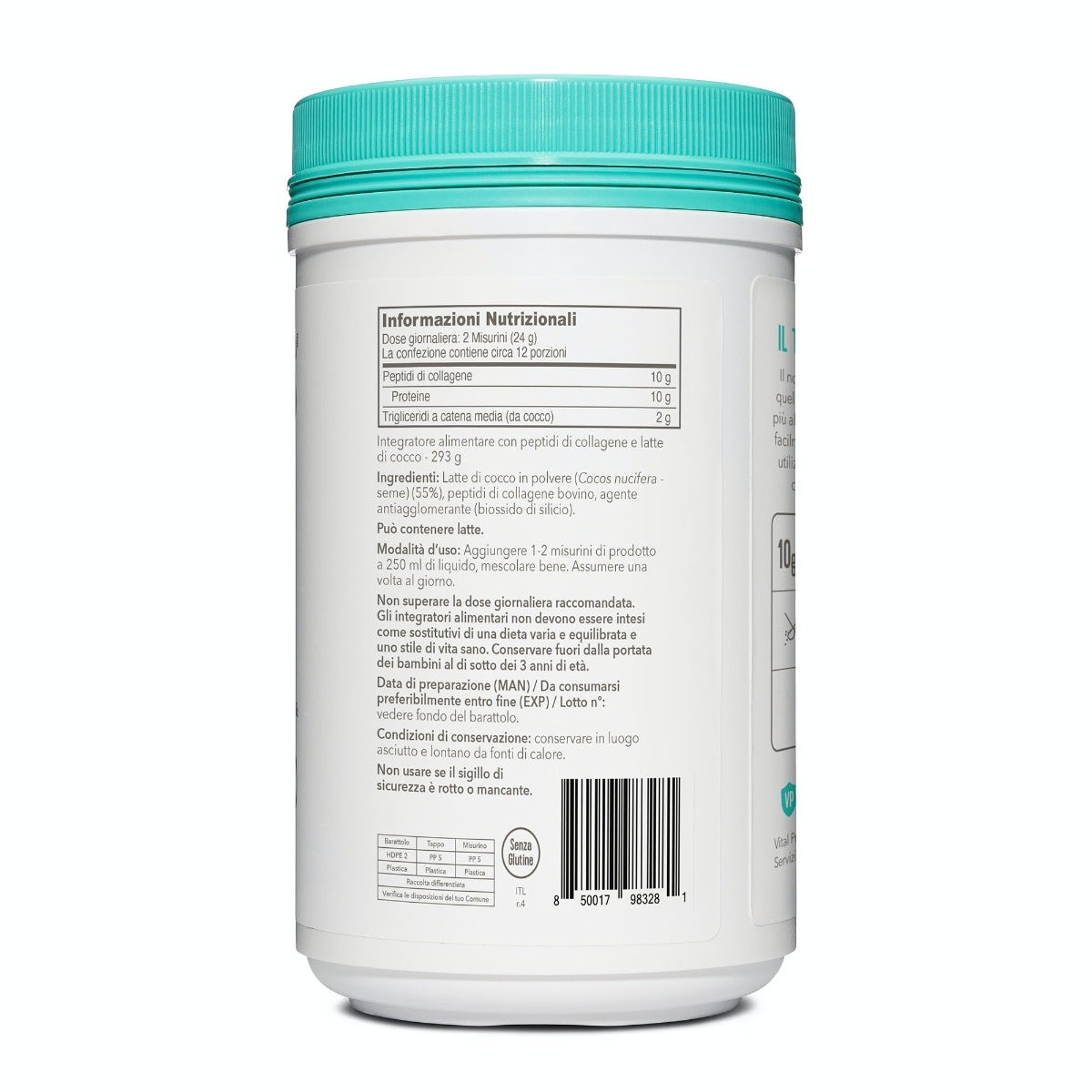 Crème au collagène Vital Proteins à la noix de coco 293 g