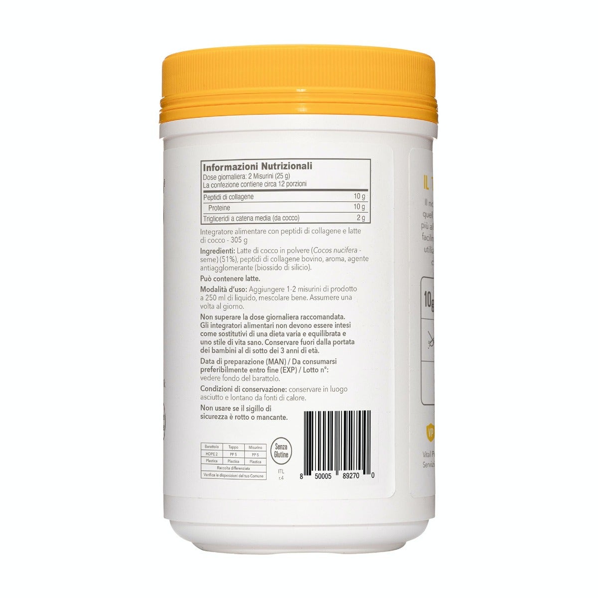 Vital Proteins Crème au collagène Vanille 305 g