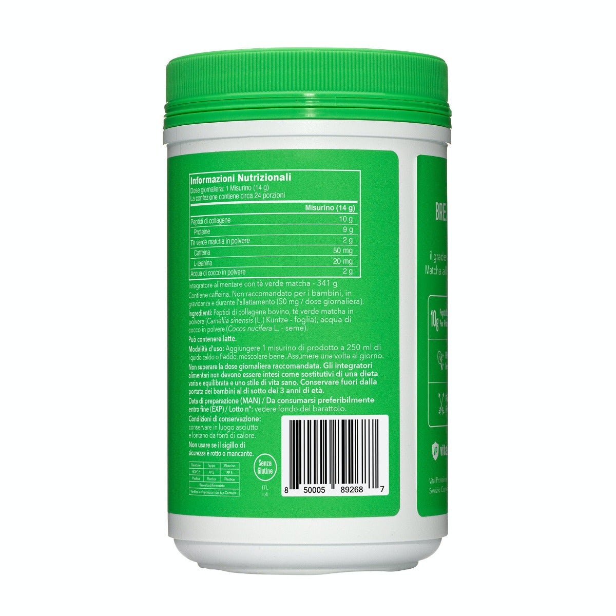 Vital Proteins Collagène au Matcha 341 g