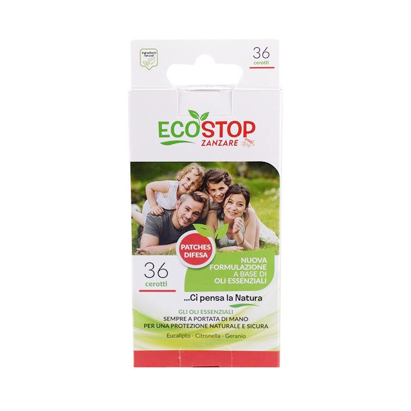 Ecostop Patchs anti-moustiques aux huiles essentielles 36 pièces
