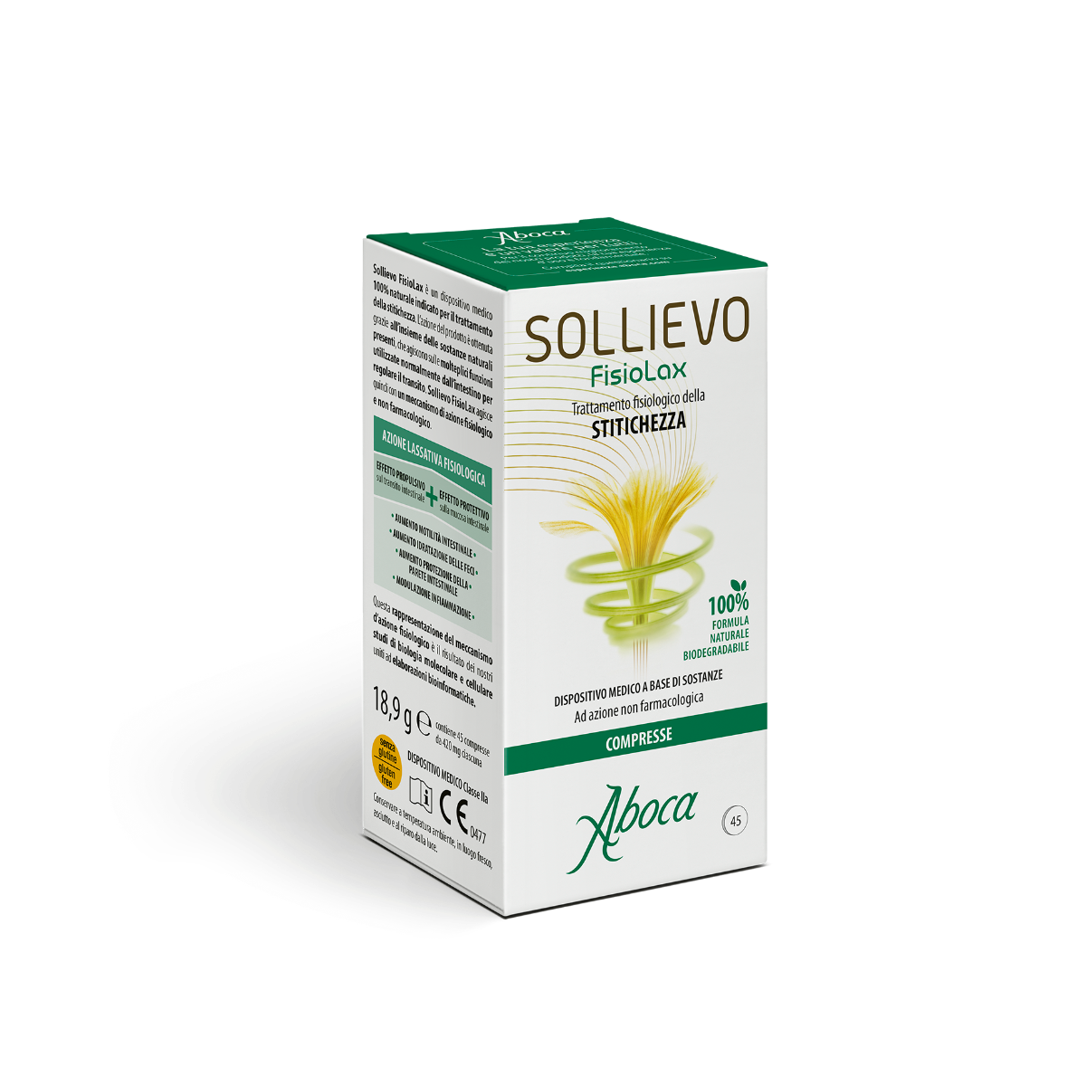 Aboca Sollievo Fisiolax Bien-être intestinal 45 comprimés