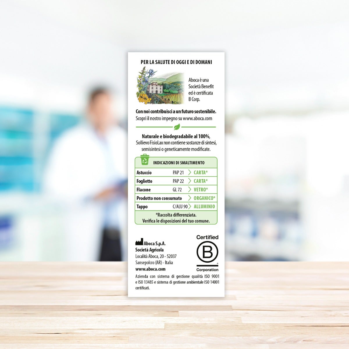 Aboca Sollievo Fisiolax Bien-être intestinal 45 comprimés