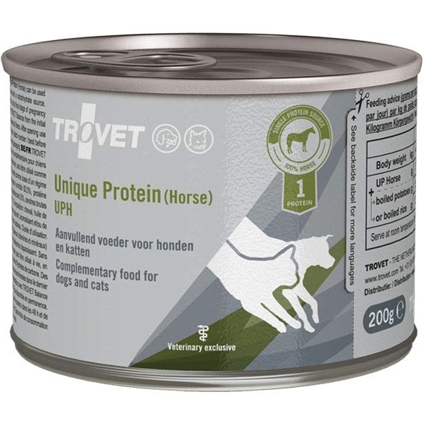 Trovet Unique Protein Cheval Aliment complémentaire pour chiens et chats 200 g