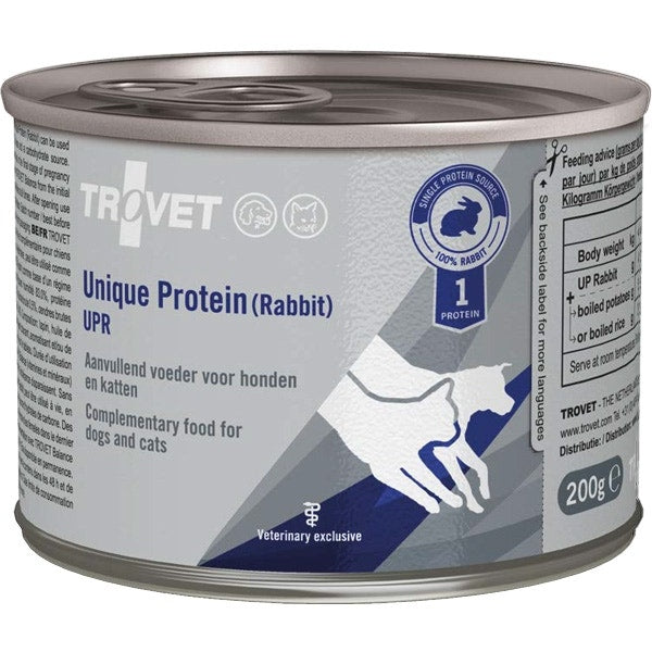 Trovet Unique Protein Lapin Aliment complémentaire pour chiens et chats 200 g