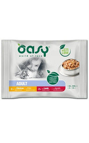 Oasy Bouchées en sauce pour chats adultes Multipack Meat Selection 4x85g