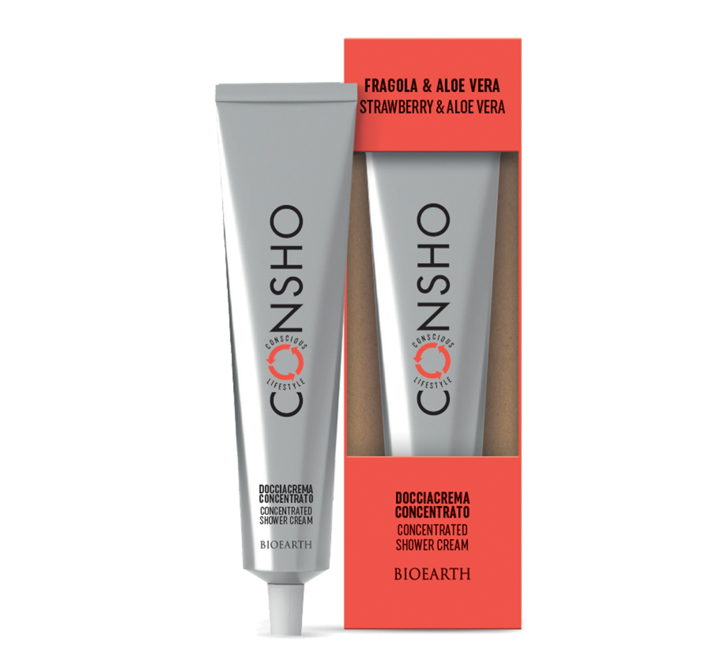 Bioearth Consho Gel-crème douche Fraise-Aloès 100 ml