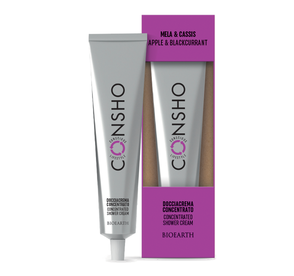 Bioearth Consho Gel-crème pour le bain Pomme et Cassis 100 ml