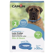 Camon Collier anti-aboiement pour chiens Leis à l'huile de neem 75 cm
