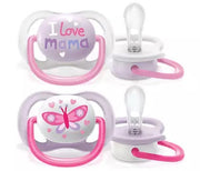 Philips Avent Ciuccio Ultra Air Mam/Butterfly Femmina 0-6 Mesi 2 Pezzi