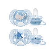Philips Avent Sucette Ultra Soft pour bébés 0-6 mois, 2 pièces