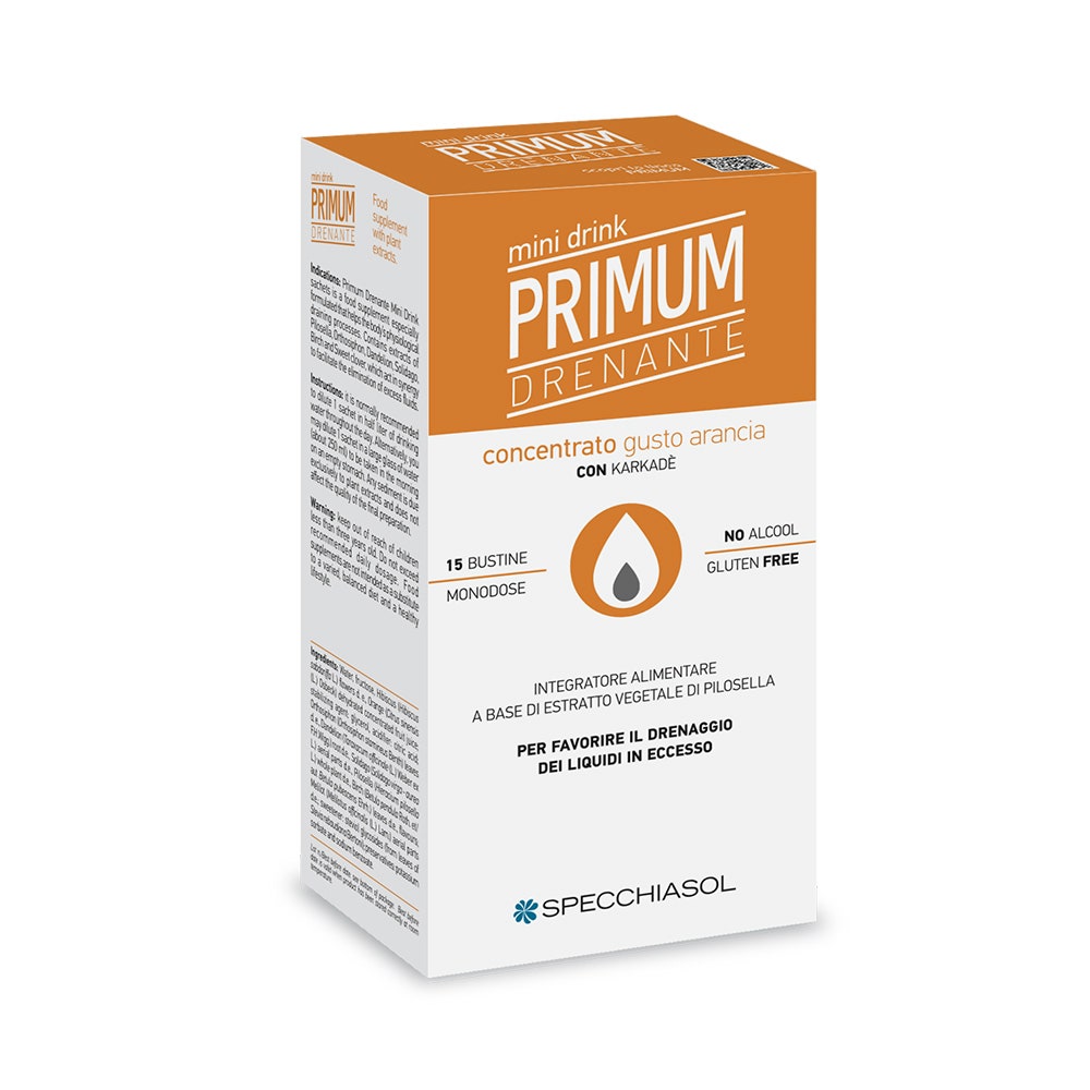 Primum Drainant Saveur Orange Minidrink 15 sachets