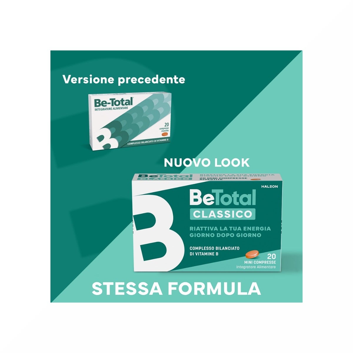 Be-Total Integratore Vitaminico B/B3/B12 Adulti 60 Compresse
