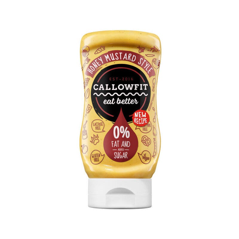 Callowfit Sauce Moutarde au Miel Sans Sucre 300 ml