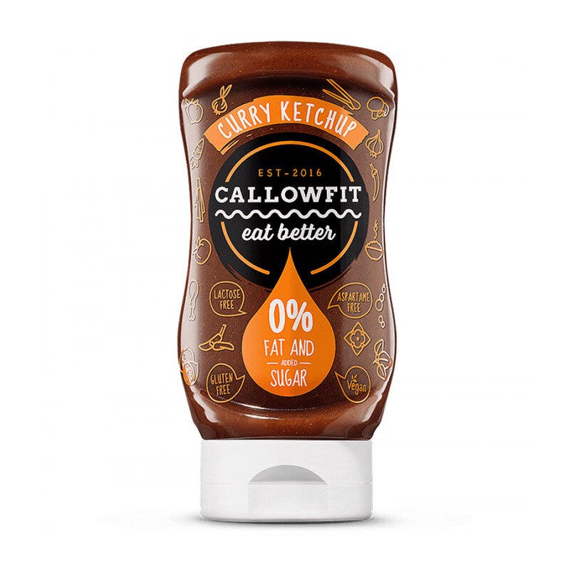 Callowfit Sauce Curry Ketchup sans sucre 300 ml