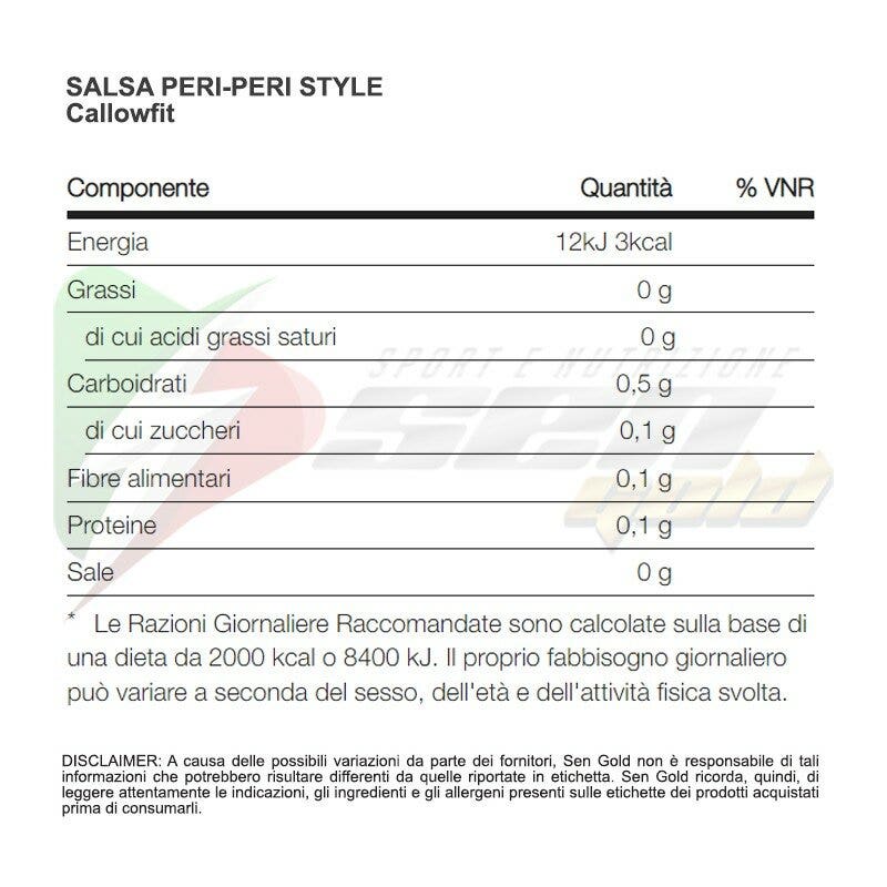 Callowfit Salsa Peri-Peri Style 300ml