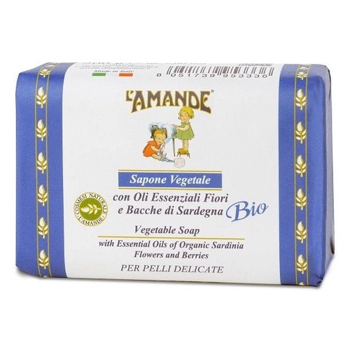 L'Amande Savon Végétal Fleurs et Baies de Sardaigne Bio 200 g