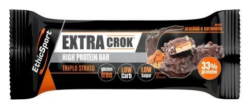 EthicSport Extra Crok Barre aux cacahuètes et au caramel 50 g