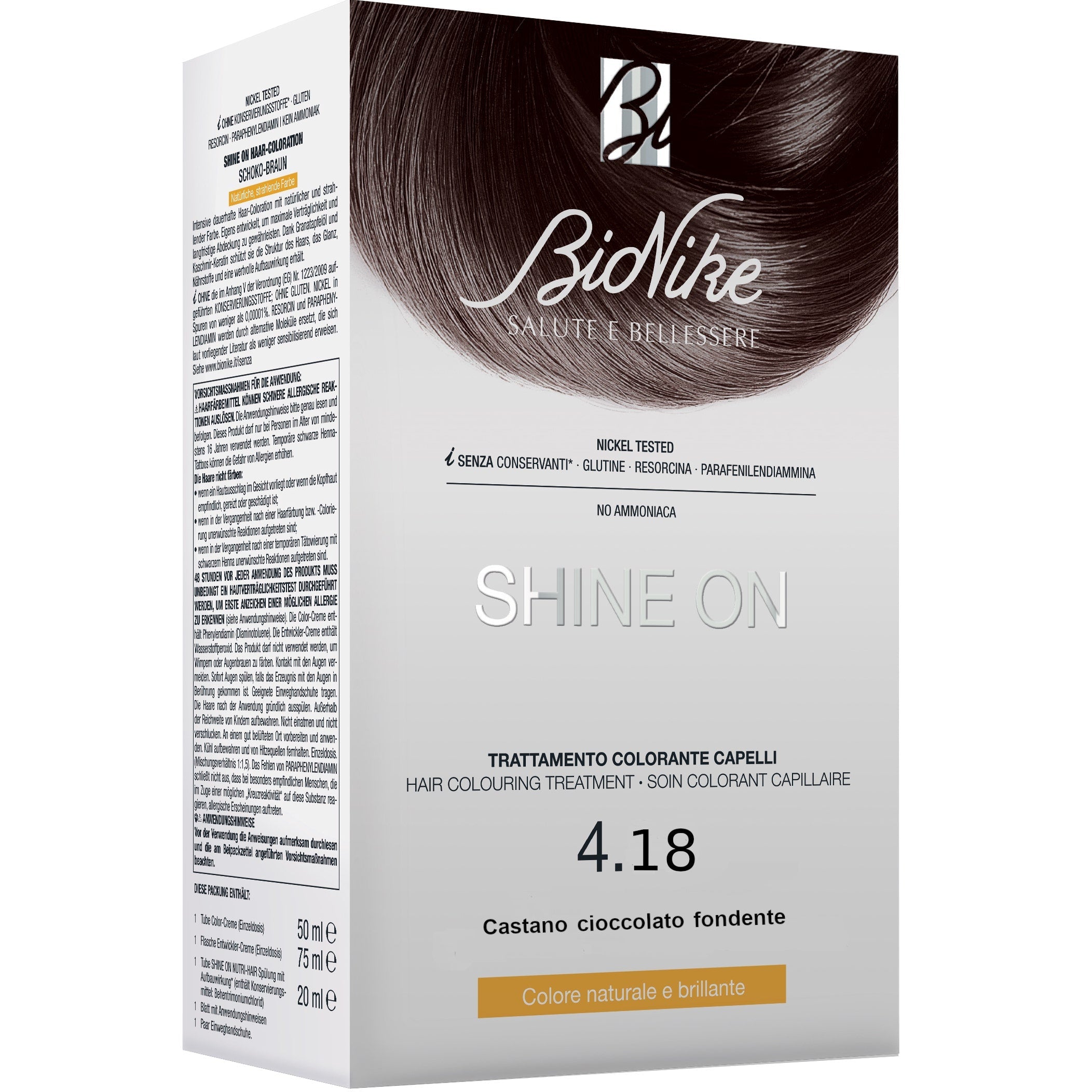 Bionike Shine On Châtain Chocolat Noir 4,18