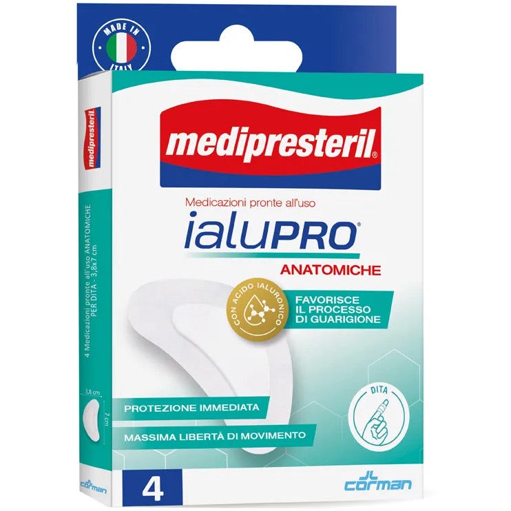Medipresteril Ialupro Pansement anatomique pour les doigts 3,8 x 7 cm, 4 pièces