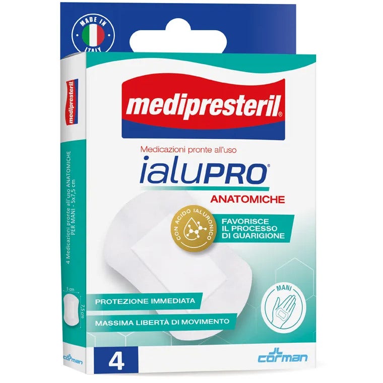 Medipresteril Ialupro Pansement anatomique pour les mains 5 x 7,5 cm, 4 pièces