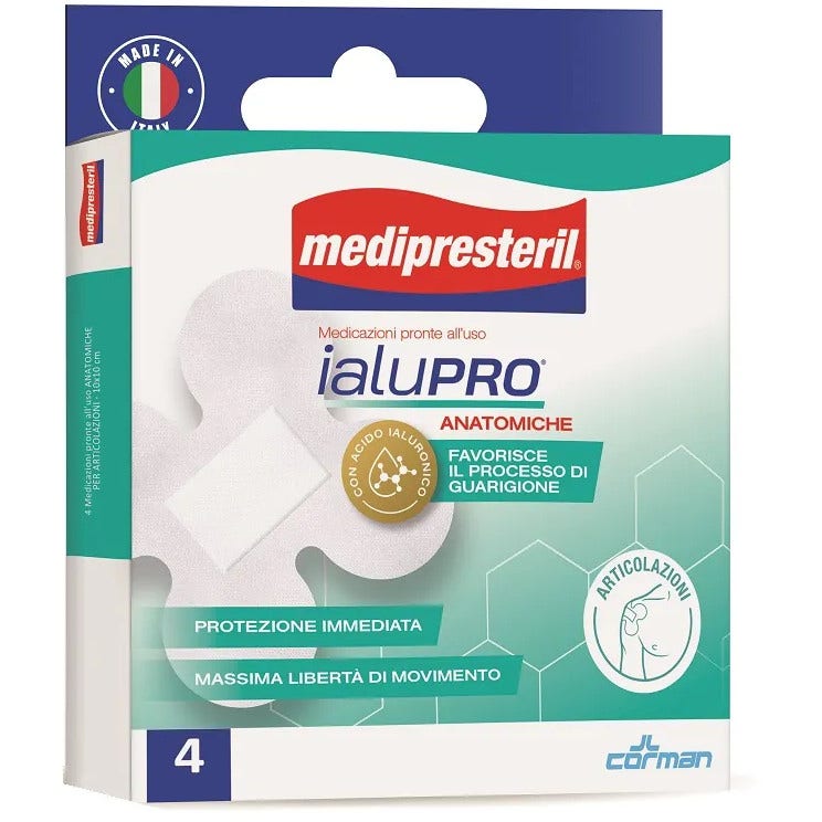 Medipresteril Ialupro Pansement anatomique pour articulations 10 x 10 cm, 4 pièces