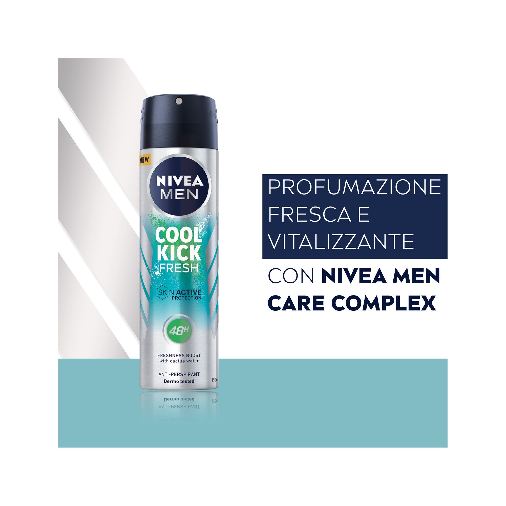 Nivea Men Cool Kick Fresh Déodorant anti-transpirant en spray pour 48 h de fraîcheur 150 ml
