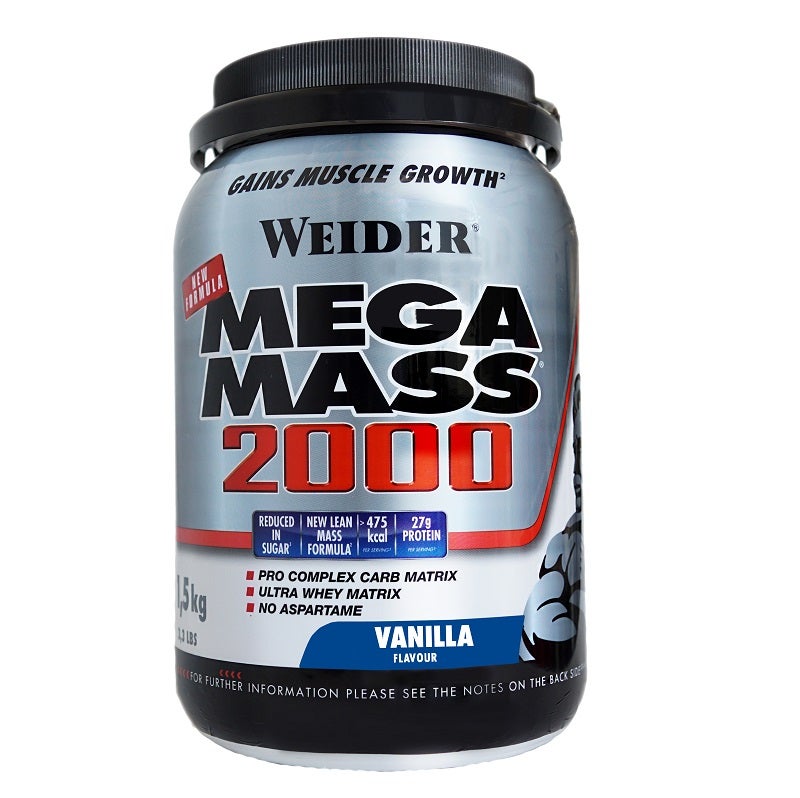 Weider Mega Mass 2000 Vanille 1,5 kg