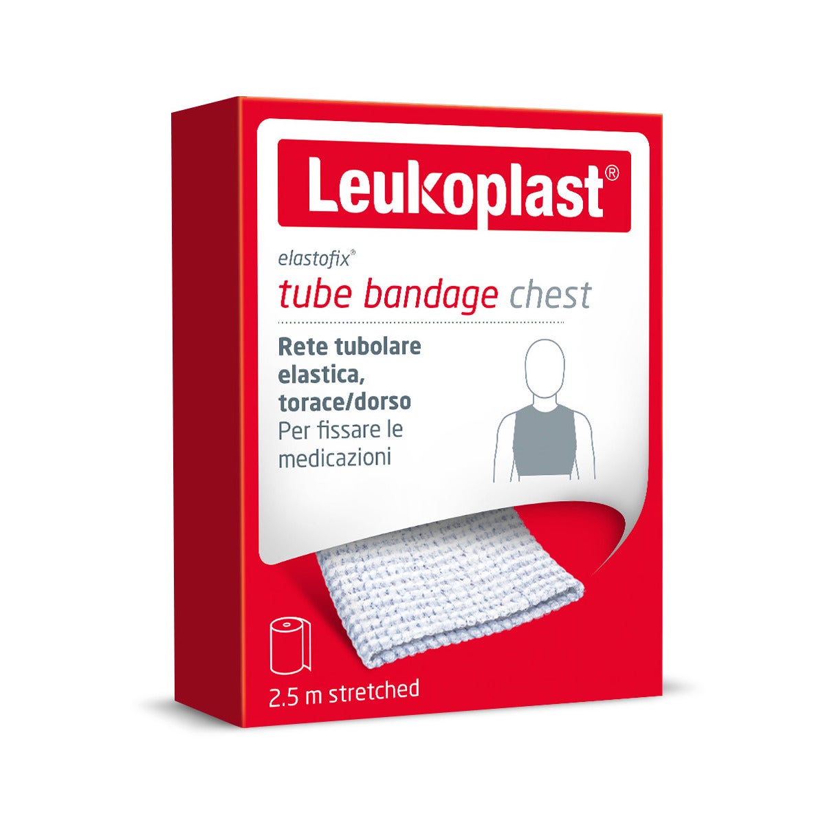 Elastofix Rete Tubolare Torace Dorso 2.5m 1 Pezzo