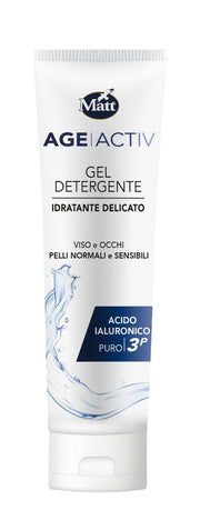 Matt Age Activ Gel Nettoyant Hydratant Visage et Yeux à l'Acide Hyaluronique 150 ml