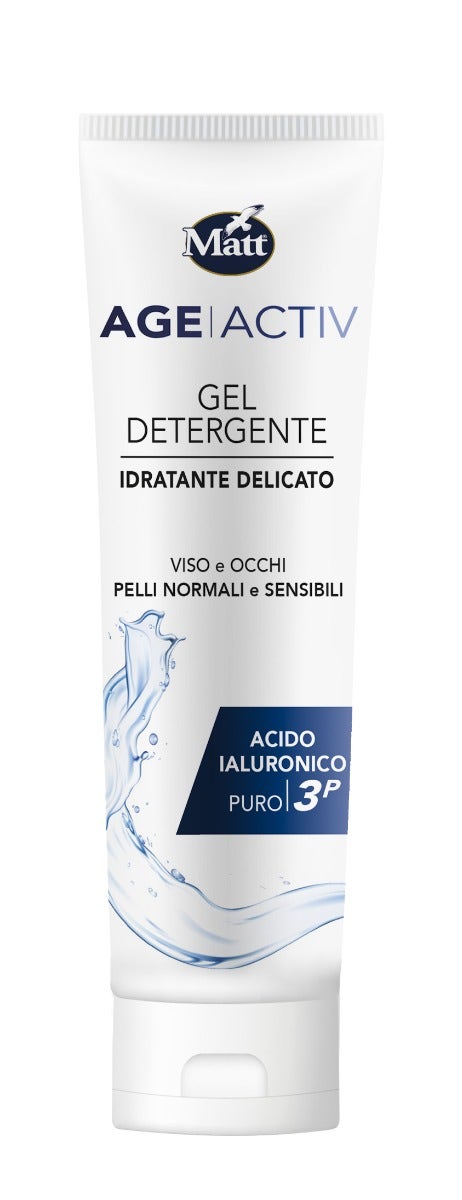 Matt Age Activ Gel Nettoyant Hydratant Visage et Yeux à l'Acide Hyaluronique 150 ml