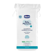 Chicco Baby Moments Carrés de coton 60 pièces - Douceur naturelle