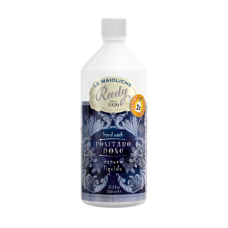 Le Maioliche Recharge de savon liquide Positano Rose 1 L