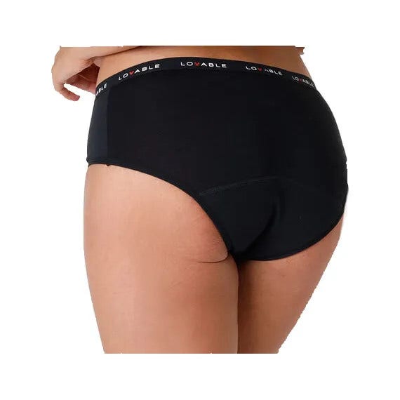 Lovable Culotte Lavabile Da Ciclo Flusso Medio Nero Taglia L