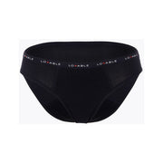 Lovable Period Panties Culotte Menstruelle en Coton Lavable, Flux Moyen, Petite Taille, Couleur Noire