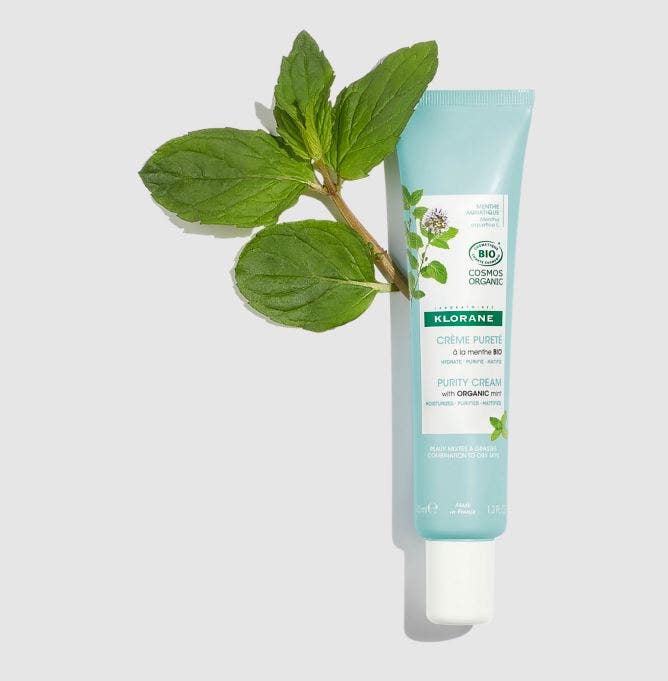 Klorane Crème Purifiante Visage Menthe Aquatique Bio 40 ml