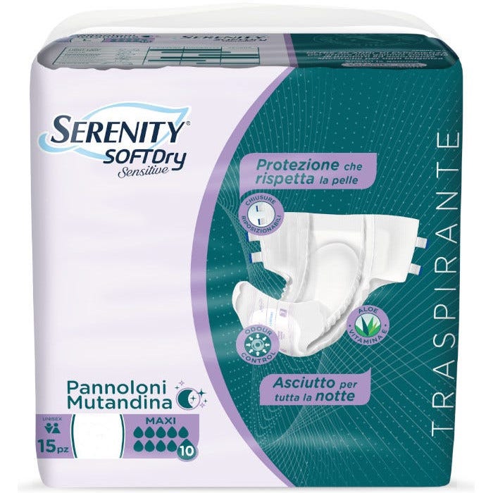 Serenity Soft Dry Sensitive Couches-culottes taille M 15 pièces