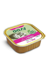 Oasy Délicieux Pâté pour Chats Adultes Riche en Veau 100 g