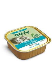 Oasy Délicieux Pâté pour Chats Adultes Riche en Truite 100 g