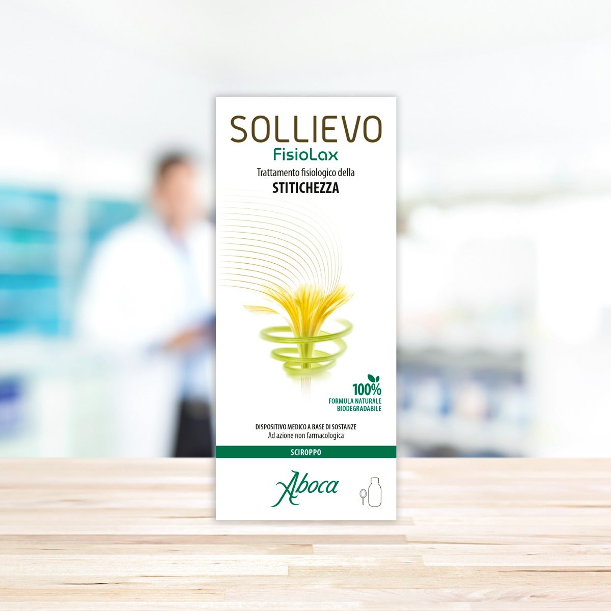 Aboca Sollievo Fisiolax Sirop pour le transit intestinal 180 g