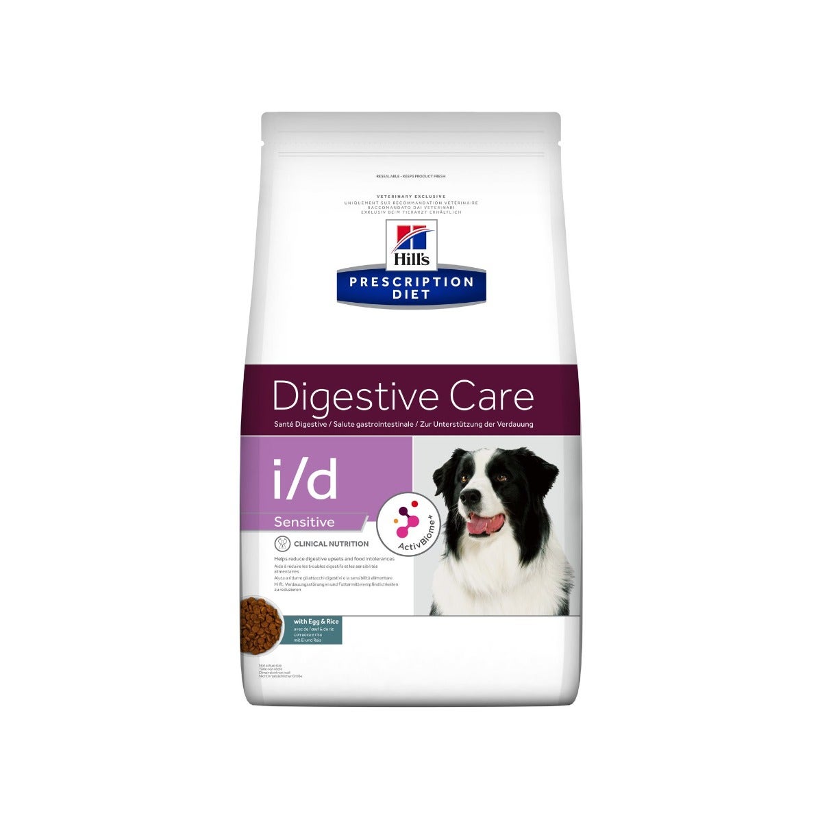 Hill's Prescription Diet I/D Sensitive Croquettes aux œufs et au riz pour chiens, sac de 1,5 kg