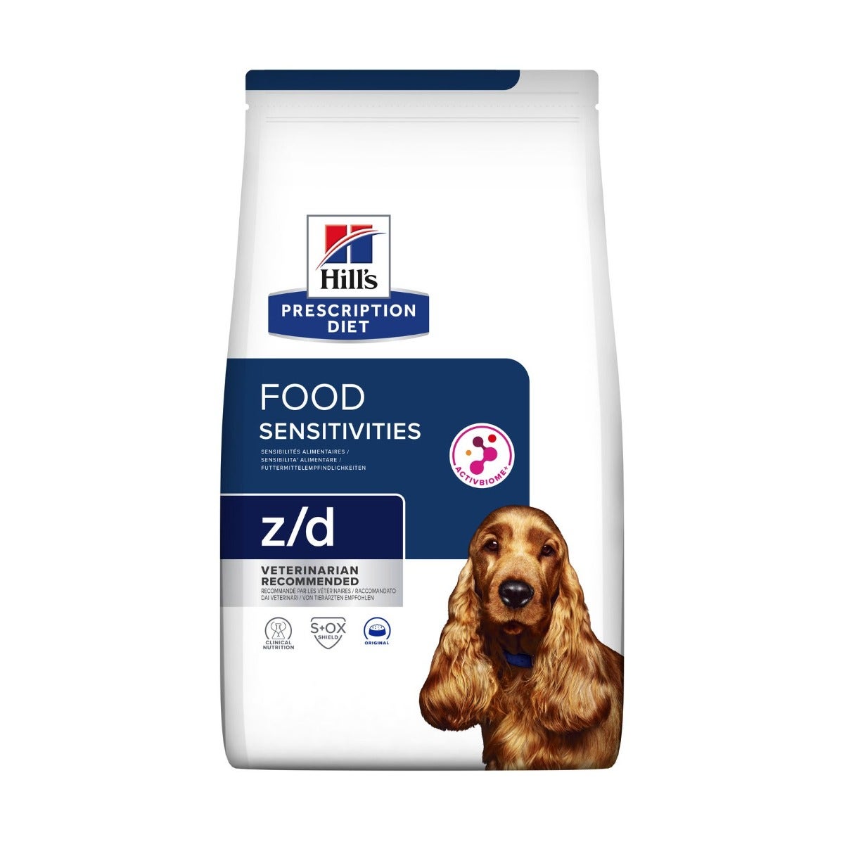 Hill's Prescription Diet Z/D Food Sensitivities Croquettes Original pour chiens, sac de 10 kg