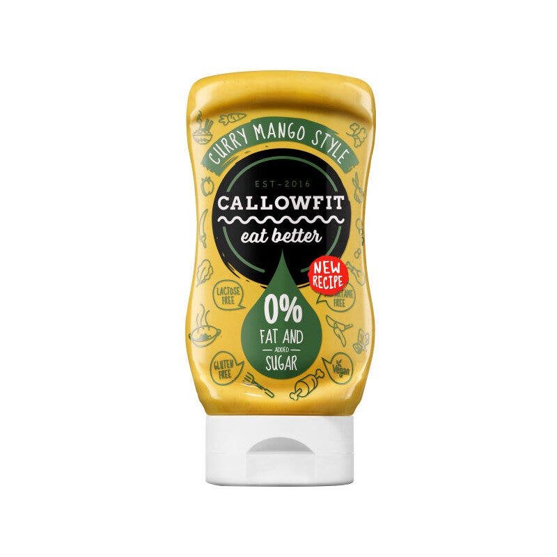 Callowfit Sauce sans sucre Curry-Mangue 300 ml
