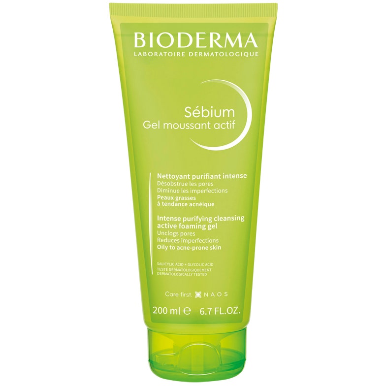 Bioderma Sebium Moussant Actif Gel Nettoyant Peau Grasse 200 ml