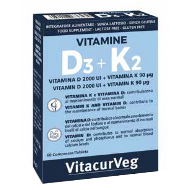 Vitamines D3+K2 60 comprimés