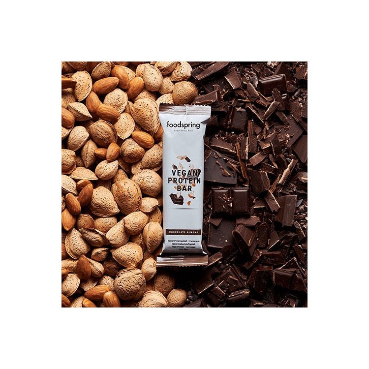 Foodspring Barretta Proteica Vegana Gusto Cioccolato E Mandorla 60g