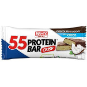 Why Sport 55 Protein Bar Crisp Barretta Cioccolato Fondente Cocco 1 Pezzo