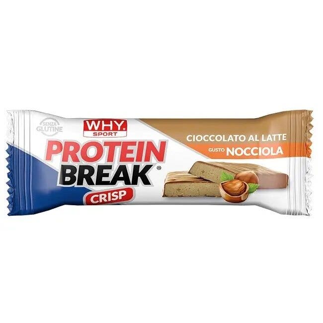 Why Sport Protein Break Crisp Barretta Cioccolato Al Latte E Nocciola 30g