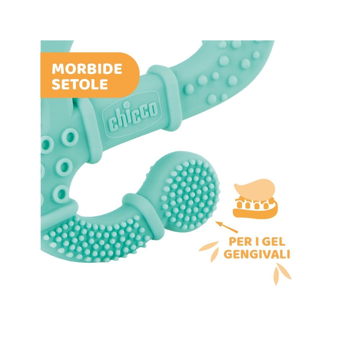 Chicco Anneau de dentition Soft Iguane Femelle Poils souples
