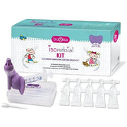 Isonebial Kit de nettoyage des fosses nasales 20 flacons unidoses de 5 ml + seringue Luer Lock Soft-Jeck + aiguille canule + nébuliseur Spraysol